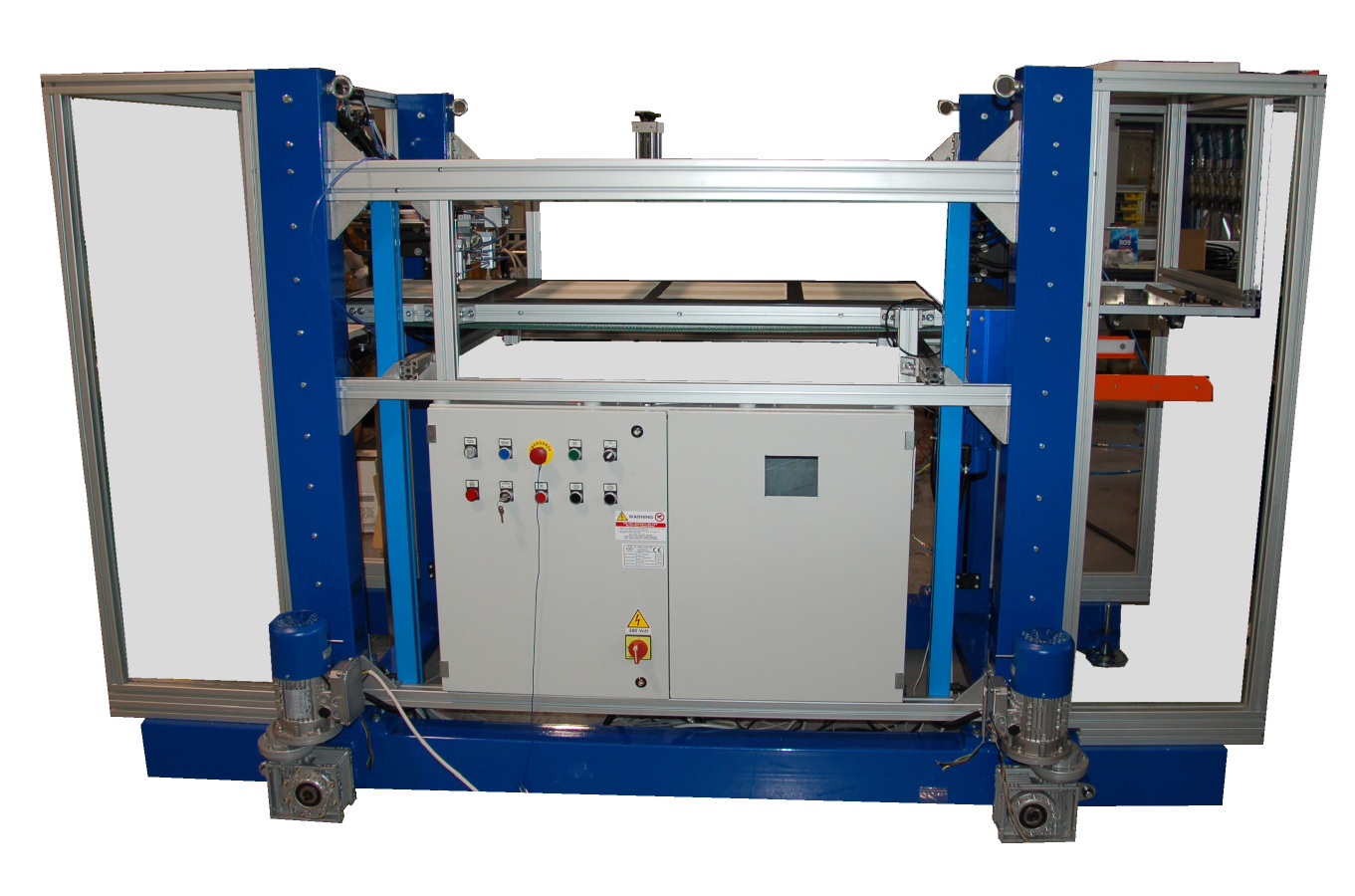 Automatic machine for cardboards labelling